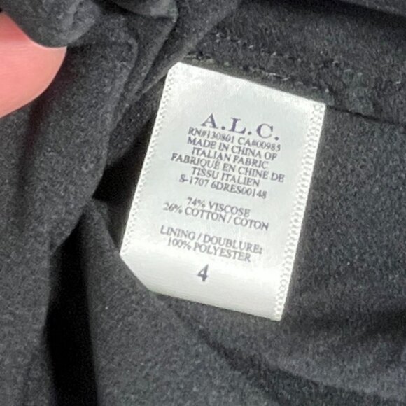 NEW A.L.C. Jezebel V Neck Double Belted Mini Dress - Picture 11 of 16